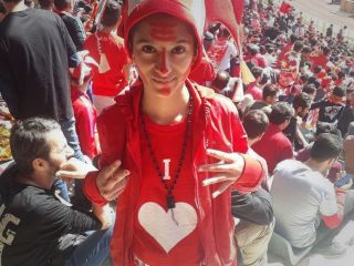 دختری که در ورزشگاه آزادی دربی ۸۶ را از نزدیک دید