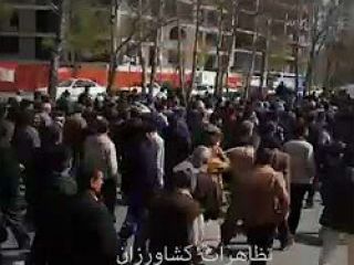 ویدیوهایی از تظاهرات بزرگ کشاورزان در اصفهان ۱۹ اسفند