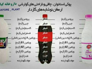 مقایسه نوشابه با دوغ و شیر