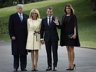 آغاز سفر رسمی ماکرون به آمریکا زیر سایه اختلاف بر سر برجام + ویدیو