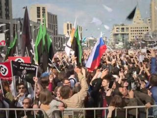 راهپیمایی هزاران شهروند روسیه در اعتراض به تصمیم کرملین برای فیلترینگ تلگرام