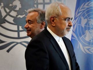 ظریف در نامه به دبیرکل سازمان ملل خواستار «مسئول» دانستن آمریکا در خروج از برجام شد