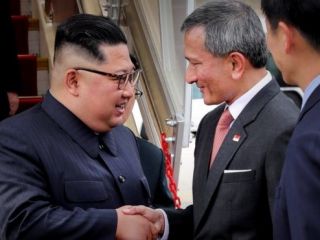 رهبر کره شمالی برای دیدار تاریخی با ترامپ وارد سنگاپور شد