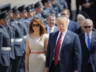 دونالد ترامپ در میان اعتراضات وارد بریتانیا شد