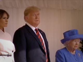 دیدار ترامپ با ملکه بریتانیا؛ ده‌ها هزار معترض به خیابان‌های لندن آمدند