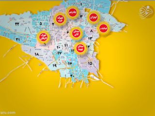 نقشه دکل‌های پارازیت در پایتخت