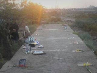 «تخریب کامل گورهای جمعی اهواز توسط شهرداری»