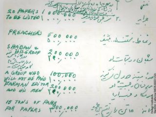 کودتای ۲۸ مرداد؛ فرضیه‌ها در مورد سند هزینه‌ها