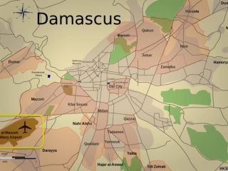 انفجار در فرودگاه نظامی در جنوب غرب دمشق