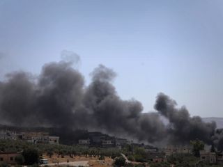 جنگنده‌های روسیه و سوریه، ادلب را درهم کوبیدند