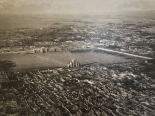 عکسی که زمان احمد شاه خلبان سوئیسی از تهران گرفت