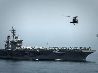 رزمایش دریایی آمریکا در خلیج فارس همزمان با بالا گرفتن تنش با ایران