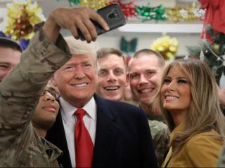 سفر غیرمنتظره ترامپ به عراق + تصاویر