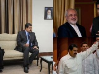 تصاویری که پمپئو از دیدار خامنه‌ای و  رئیس جمهوری نامشروع ونزوئلا در توئیتر خود منتشر کرد