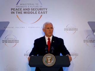 نشست ورشو؛ معاون ترامپ: فرصت رویارویی با ایران را از دست نخواهیم داد