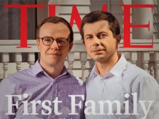 مجله تایم تصویر نامزد همجنسگرای ریاست جمهوری آمریکا و همسرش را روی جلد قرار داد