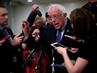 سندرز : جنگ با ایران فاجعه مطلق خواهد بود ، چیزی به مراتب بدتر از جنگ با عراق