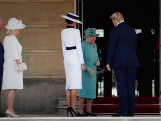 استقبال ملکه بریتانیا از دونالد ترامپ در لندن