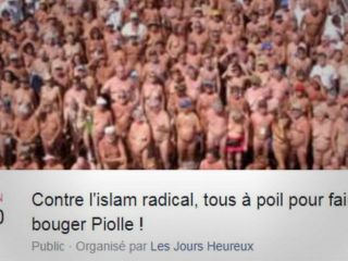 کارزار شنای لخت مادرزاد در اعتراض به کارزار شنا با بورکینی در فرانسه