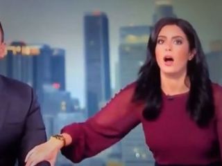 وحشت مجری تلوزیون از زلزله کالیفرنیا در برنامه زنده