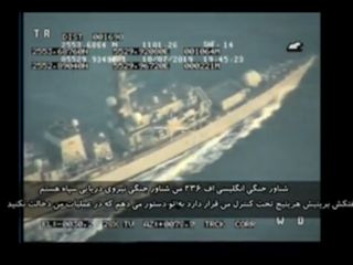 سپاه پاسداران ویدیوی رهگیری و اخطار به یک ناو انگلیسی را منتشر کرد