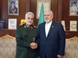 دیدار قاسم سلیمانی با ظریف: اقدام آمریکا در تحریم شما جنون آمیز است