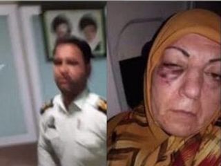ضرب‌ وشتم یک زن عراقی توسط پلیس در فرودگاه مشهد