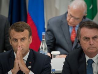 مکرون رفتار رئیس‌جمهور برزیل در رابطه با همسرش را «بسیار بی‌ادبانه» خواند