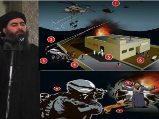 سر البغدادی طی اقدامش در انفجار کمربند انفجاری در تونل، از تن جدا شد