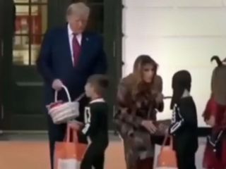 بی‌توجهی کودکان به «ترامپ» و تمسخر او