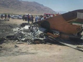 یک فروند هواپیمای نظامی در اردبیل سقوط کرد