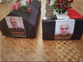 عکسهایی از تشییع جنازه قاسم سلیمانی در عراق