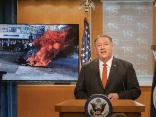 پمپئو: رژیم به خانواده‌ جانباختگان اعتراضات اجازه سوگواری نمی‌دهد اما برای قاسم سلیمانی عزای عمومی اعلام کرده