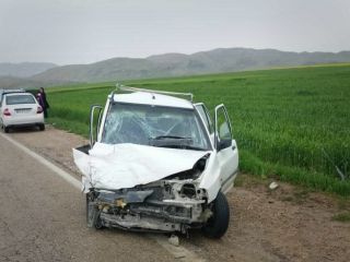 برخورد پراید با سگ در جاده سبزوار جان راننده را گرفت