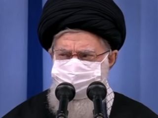 نفس‌نفس زدن‌های خامنه‌ای در سخنرانی‌اش پس از غیبت ۲۰ روزه