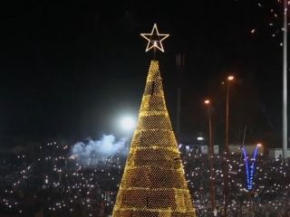 رقص و پایکوبی شبانه مردم عراق در جشن آغاز سال نو میلادی