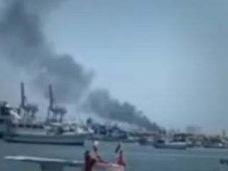 انفجار در یک کشتی مرتبط با انتقال نفت ایران به سوریه، دو هفته پس از حمله به مرسر استریت