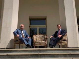 عکس یادگاری سفرای بریتانیا و روسیه جنجالی شد / عکسی یادآور کنفرانس تهران