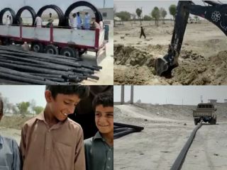 کشیدن خط لوله عشق از کانادا تا دشتیاری / آبرسانی به روستاهای سیستان و بلوچستان با کمک خیران ایرانی