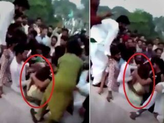 ۴۰۰ مرد پاکستانی به یک دختر اینفلوئنسر حمله و به شکل وحشیانه ای کتک اش زدند