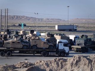 انتقال «خودروهای زرهی آمریکایی به جا مانده » از افغانستان به ایران