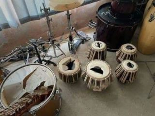 عکس روز: ورود طالبان به موسسه ملی موسیقی افغانستان