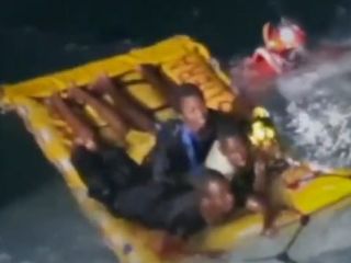 ویدیو نجات جان ۱۲۵ پناهجو در نزدیکی جزیره لامپدوسا