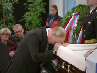 خداحافظی اندوهناک پوتین با پیکر بادیگارد سابقش