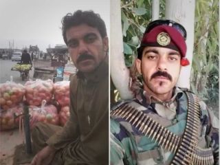 سربازان افغان‌ در دوره حکومت طالبان سبزی و میوه می‌فروشند