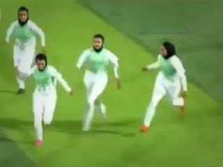 شادی افسانه چترنور از تیم دختران سیرجان بعد از گلزنی به تیم ازبکستان ورقص او بعد از گل