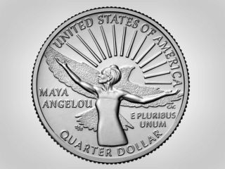ضرب سکه جدید آمریکا با چهره مایا آنجلو، شاعر و نویسنده فقید آفریقایی‌تبار آمریکا آغاز شد