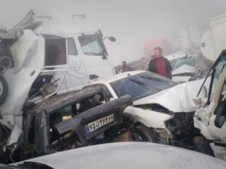 پلیس راهور: در تصادف زنجیره‌ای بهبهان «هیچ‌کدام از ایربگ‌ها باز نشده بود»