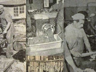 گزارش یک خبرنگار از کارخانه کالباس سازی در خیابان منوچهری  تهران سال ۱۳۳۴