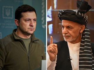 شجاعت زلنسکی، مردم را به یاد بزدلی اشرف غنی می‌اندازد